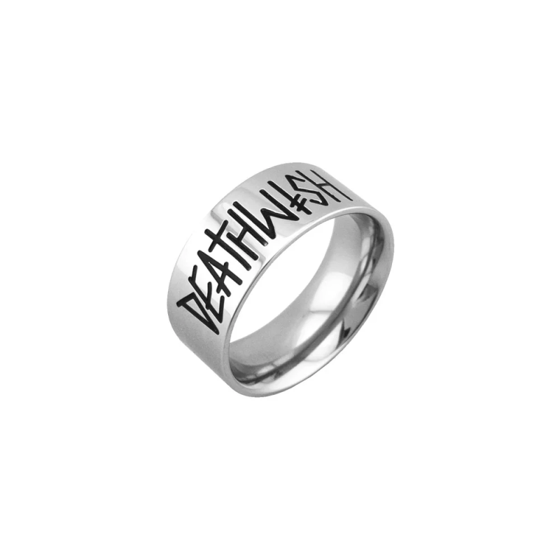 Anel Deathwish Deathspray Silver Ring