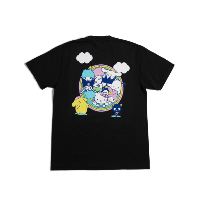 Camiseta Girl Hello Kitty Rainbow Circle