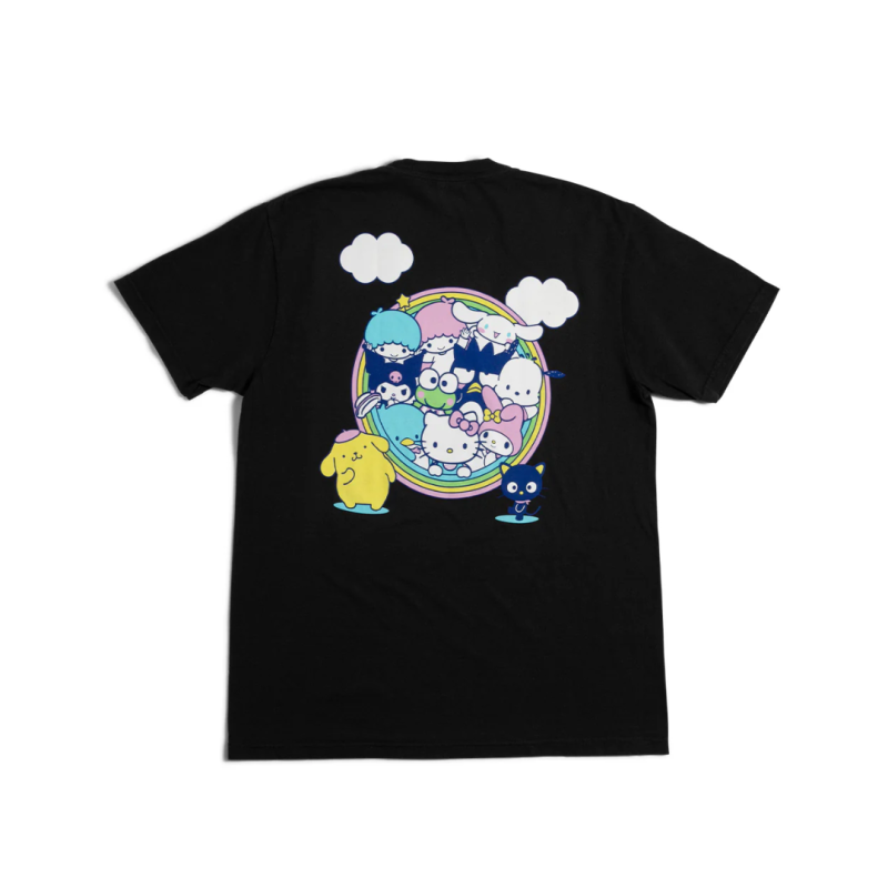 Camiseta Girl Hello Kitty Rainbow Circle
