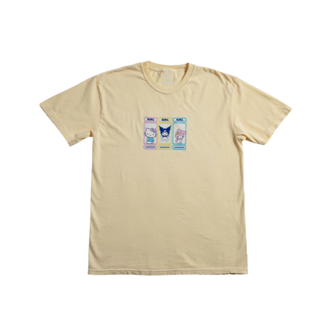 Camiseta Girl Hello Kitty Rainbow Stacked