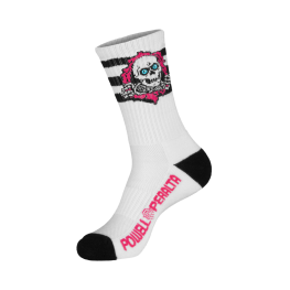 Meia Powell Peralta Ripper Stripes Preto