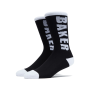Meia Baker Black Letters Branca