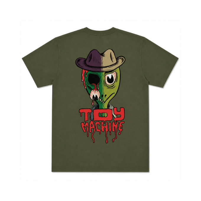 Camiseta Toy Machine Half N' Half  Militar