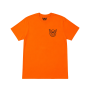 Camiseta Pig Wheels Pig Head - Laranja