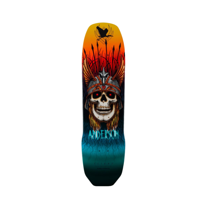 Shape Powell Peralta Flight Andy Andreson Heron Skull  Gold Foil