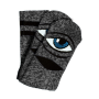 Meia Toy Machine Monster Face Mini Stripe - Black