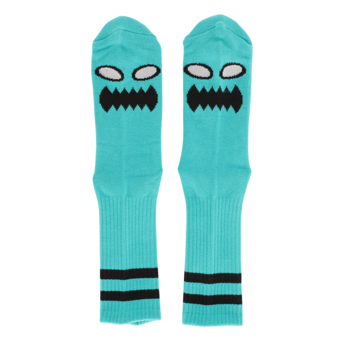 Meia Toy Machine Monster Big Stripe Laranja
