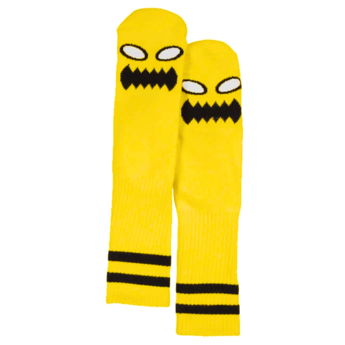 Meia Toy Machine Monster Big Stripe Laranja