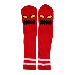 Meia Toy Machine Monster Face - Branco
