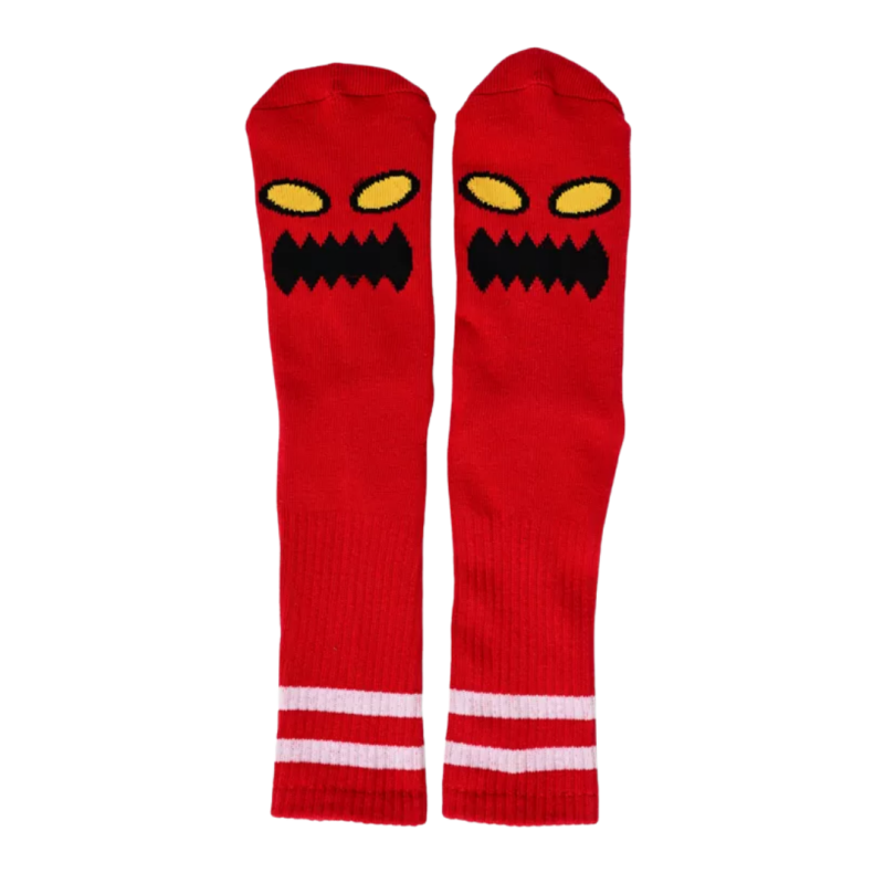 Meia Toy Machine Monster Face - Branco