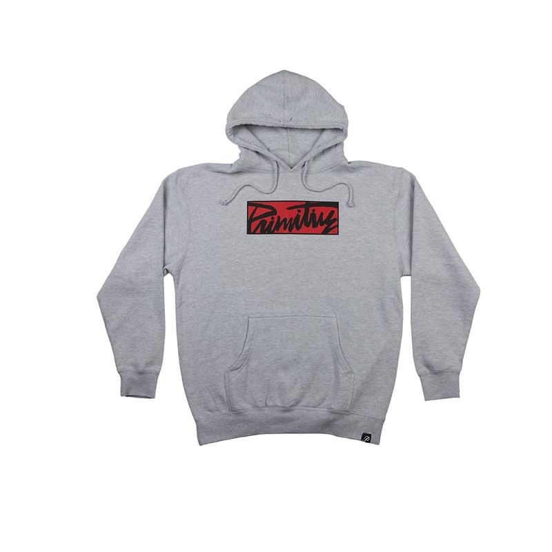 Moletom Primitive Canguru Thrashed - Cinza