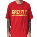 Camiseta Grizzly T-Puds Stamp Bright Red