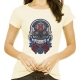 Camiseta Feminina Santa Cruz Skull - Bege