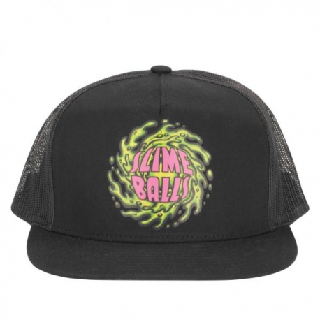 Boné Santa Cruz Trucker Slime Balls - Preto - Ultra Séries Skate
