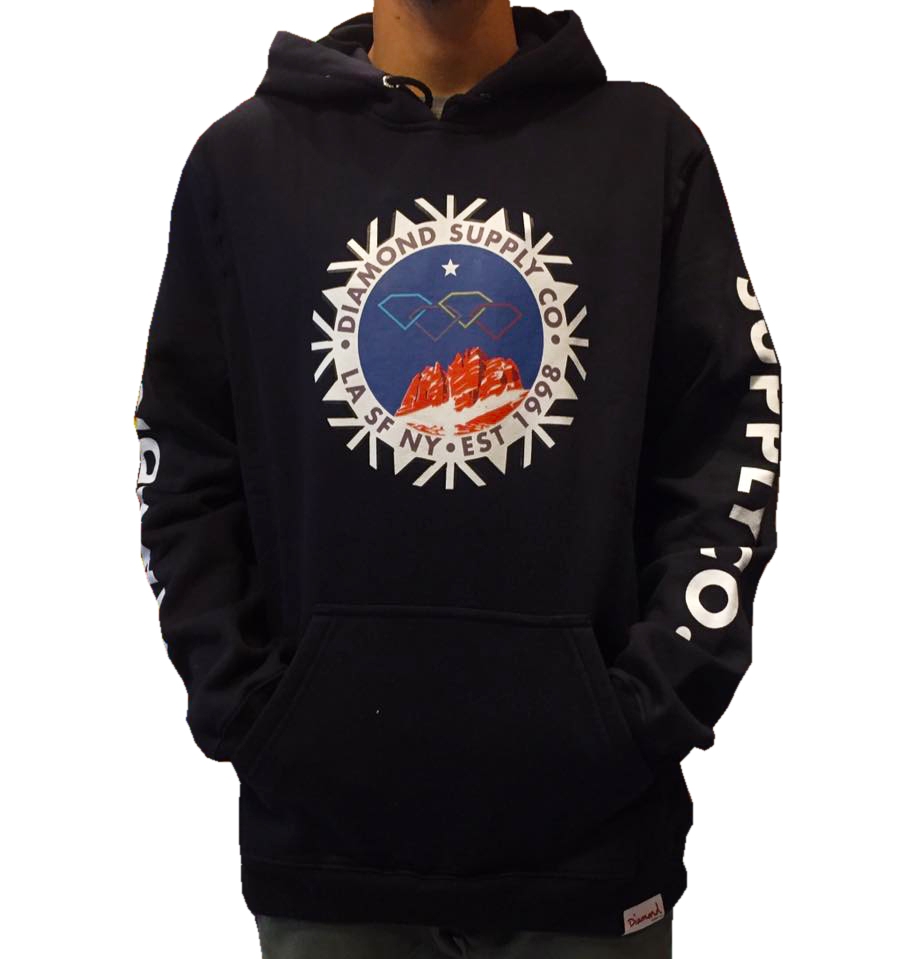 moletom diamond supply preto