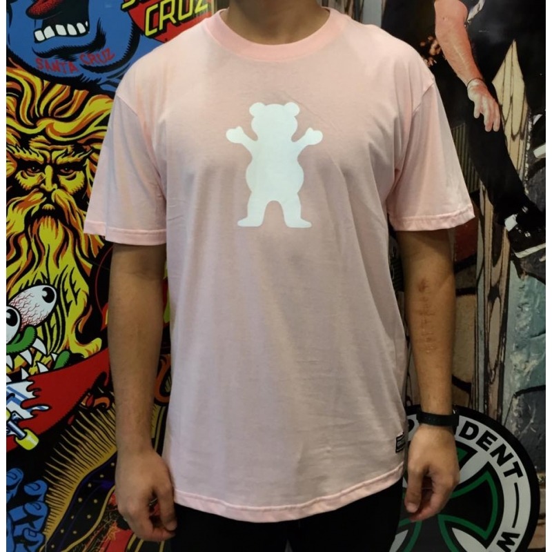 Camiseta OG Bear Grizzly Salmão
