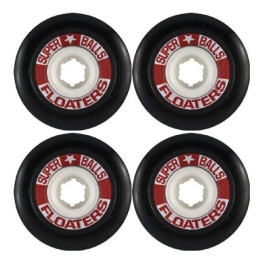 Roda Floaters SuperBalls 77mm 84a - Preta