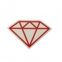 Adesivo Diamond Rock Red - (5cm x 7,5cm)