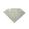 Adesivo Diamond Brilliant Transparent Green - (5cm x 7,5cm)