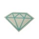 Adesivo Diamond Rock Green (5cm x 7,5cm)