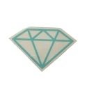 Adesivo Diamond Rock Green - (5cm x 7,5cm)