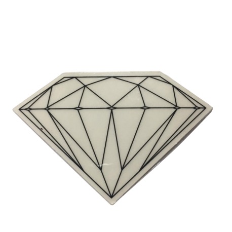 Adesivo Diamond Brilliant Transparent Black (5cm x 7,5cm)