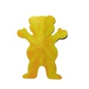 Adesivo Grizzly Neon Tie Dye Bear Yellow P - (7,5cm x 6cm)