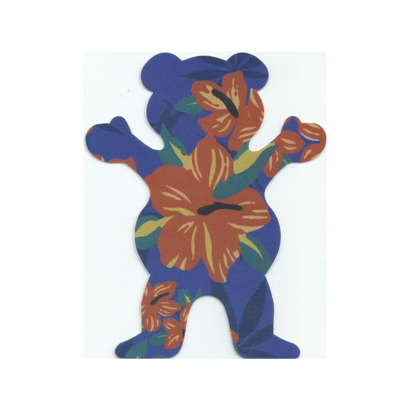 Adesivo Grizzly Tropical Bear Blue M (12,5cm x 10cm)