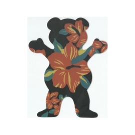 Adesivo Grizzly Tropical Bear Black M - (12,5cm x 10cm)