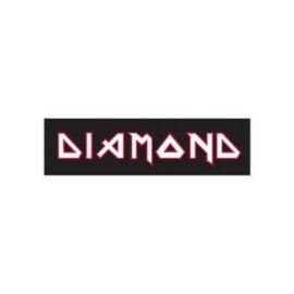 Adesivo Diamond Maiden Black/White - (5,5cm x 20cm)