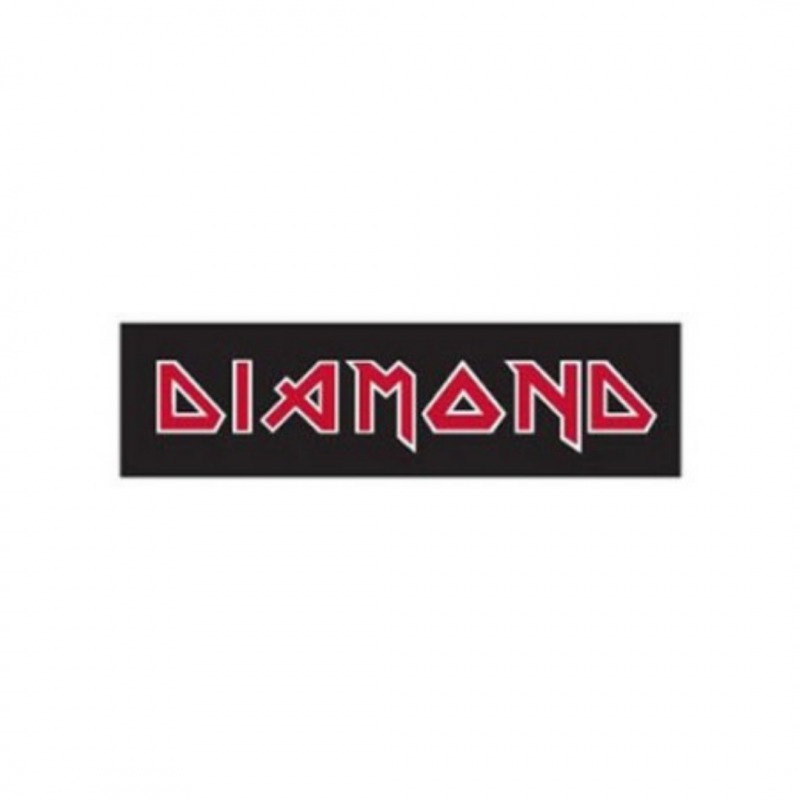 Adesivo Diamond Maiden Black/Red - (5,5cm x 20cm)