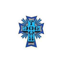 Adesivo Dog Town Cross Blue - (10,5cm x 9cm)