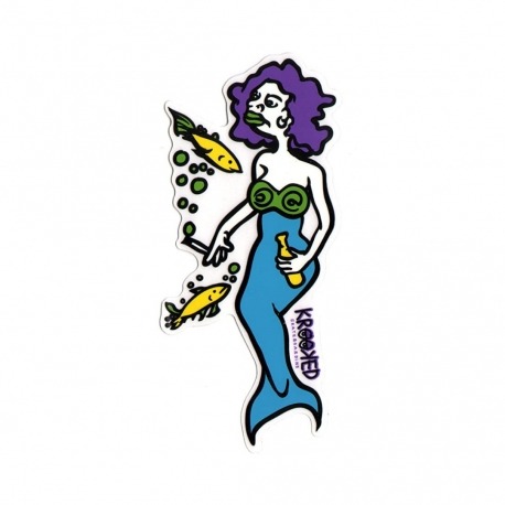 Adesivo Krooked Mermaid Purple/Blue M - (16cm x 7,5cm)