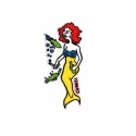 Adesivo Krooked Mermaid Red/Yellow M - (16cm x 7,5cm)