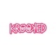 Adesivo Krooked Logo Pink - (4cm x 13cm)