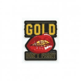 Adesivo Gold Don't Front (8,5cm x7,5cm)