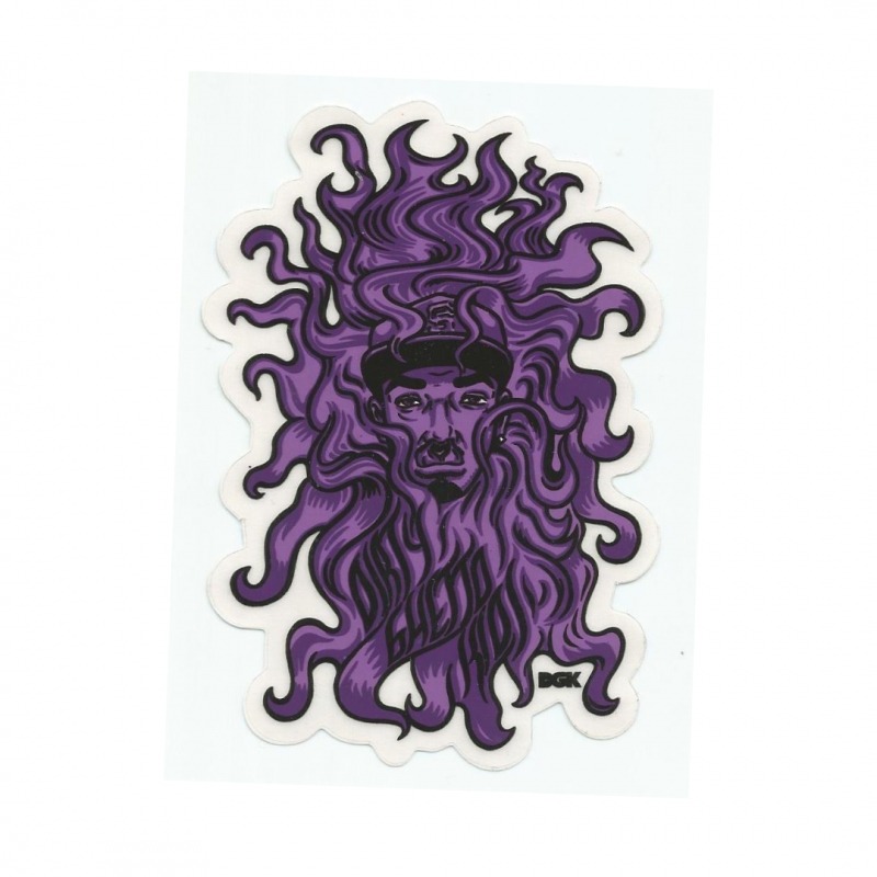 Adesivo DGK Purple Face - (11cm x 7,5cm)
