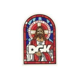 Adesivo DGK Jesus Loves - (12cm x 8cm)