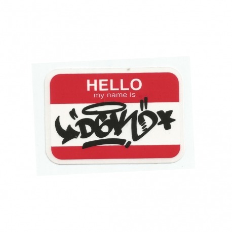 Adesivo DGK My Name Is Red - (6cm x 9cm)