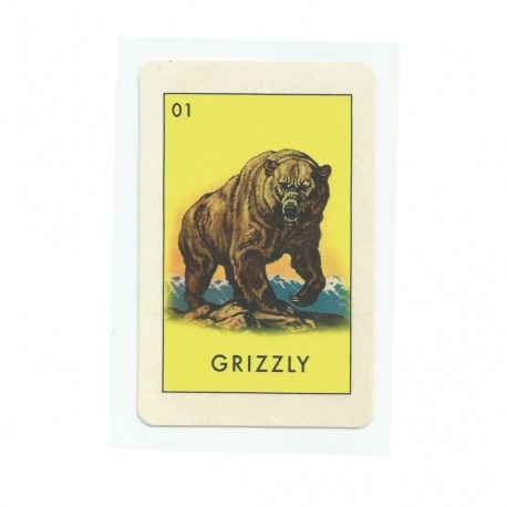 Adesivo Grizzly Card - (12,5cm x 8cm)