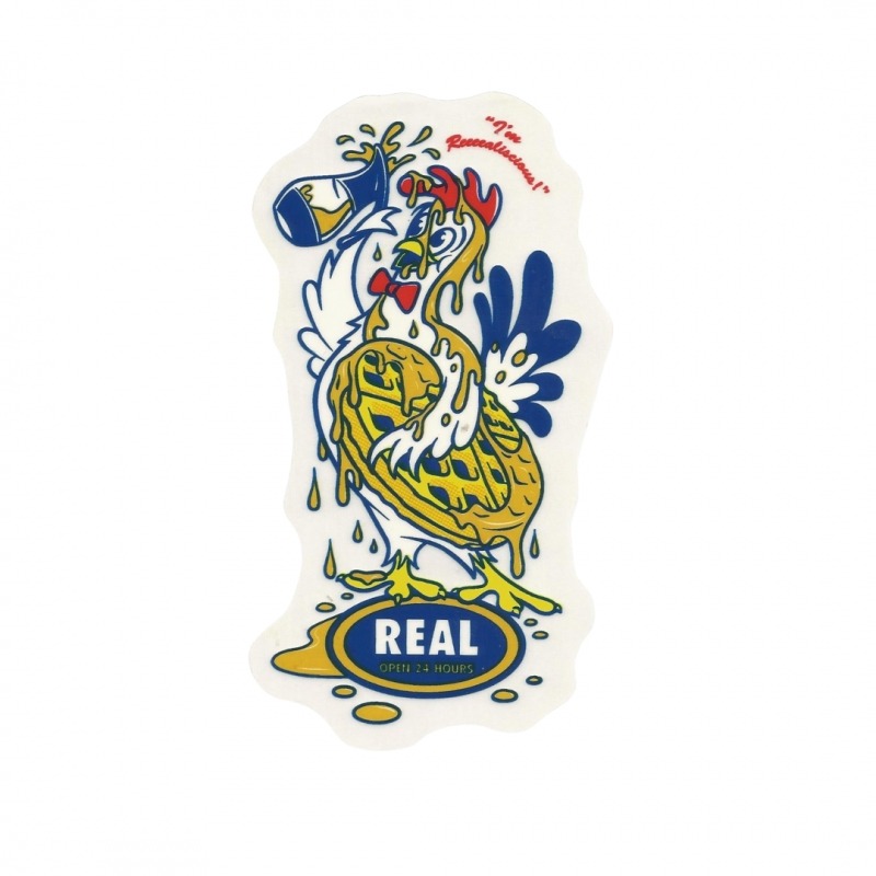 Adesivo Real Chick N Waffles - (16,5cm x 9cm)