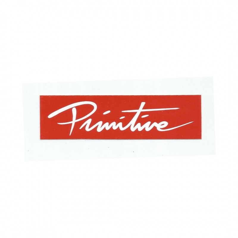 Adesivo Primitive Box Nuevo Script Red- (10cm x3cm )