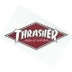 Adesivo Trasher Sold Here Burgundy - (30cm x 14cm)