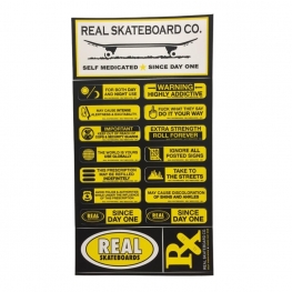 Cartela de Adesivos Real Yellow - (29,5cm x 16 cm)