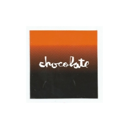Adesivo Chocolate Faded Square Orange/Black - (7,5cm x 7,5 cm)