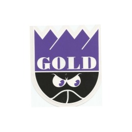 Adesivo Gold Crown Purple/Black - (11cm x 10cm)
