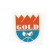 Adesivo Gold Crown Orange/Green - (11cm x 10cm)