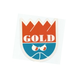 Adesivo Gold Crown Orange/Green - (11cm x 10cm)