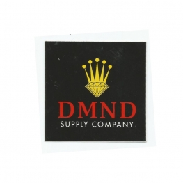 Adesivo Diamond Crown Black/Yellow - (7,5cm x 7,5cm)