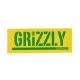 Adesivo Grizzly Stamp Yellow/Green - (7,5cm x 20cm)